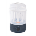 Beaba 2-in-1 Baby Bottle Sterilizer and Dryer, Fast 8-Min Steam Sterilization, Eliminates 99.9% Bacteria, 3 Modes – Sterilize, Dry or Both, Large Capacity for 6 Bottles & Accessories, Night Blue, 0m+