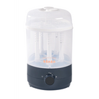 Beaba 2-in-1 Baby Bottle Sterilizer and Dryer, Fast 8-Min Steam Sterilization, Eliminates 99.9% Bacteria, 3 Modes – Sterilize, Dry or Both, Large Capacity for 6 Bottles & Accessories, Night Blue, 0m+