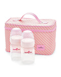 Spectra Cooler Kit-With Insulated Lining-Zipper Closure & Carrying Handle-Holds upto 6 Bottles-Includes Ice Pack & 2 Bottles (160 mL each)