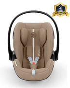 Cybex Cloud G i-Size PLUS Baby Car Seat-Rear Facing-Aircraft Certified-With Mesh Fabric For 6x Better Airflow-Near Flat Reclining Seat-14 Positions Adjustable Headrest-For 0 to 2Y (Upto 13 Kg)-Almond Beige