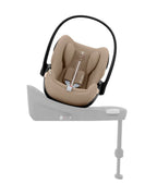 Cybex Cloud G i-Size PLUS Baby Car Seat-Rear Facing-Aircraft Certified-With Mesh Fabric For 6x Better Airflow-Near Flat Reclining Seat-14 Positions Adjustable Headrest-For 0 to 2Y (Upto 13 Kg)-Almond Beige