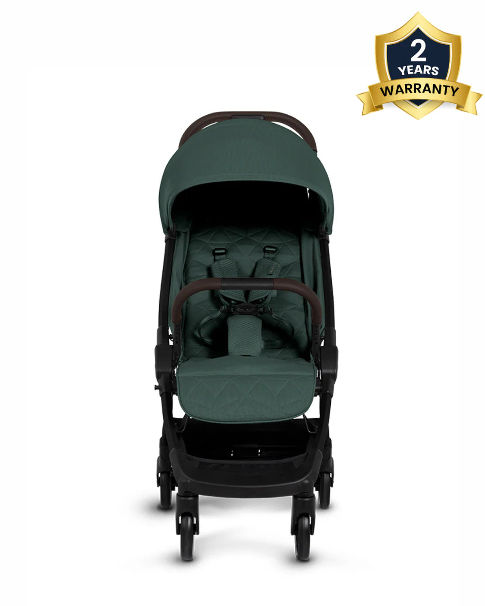 Silver Cross Clic 2 Cabin Friendly Stroller-One Hand Fold-Flat Reclining Seat-Includes Rain Cover-2 Years Warranty-Pram for 0 to 4Y (Upto 22 Kg)-Conifer