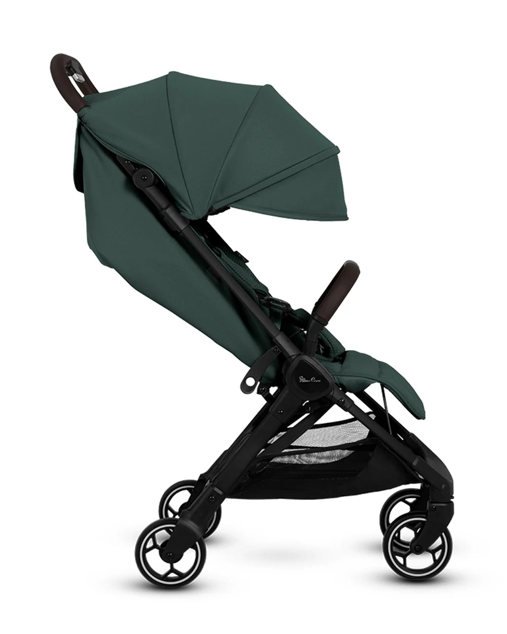 Silver Cross Clic 2 Cabin Friendly Stroller-One Hand Fold-Flat Reclining Seat-Includes Rain Cover-2 Years Warranty-Pram for 0 to 4Y (Upto 22 Kg)-Conifer