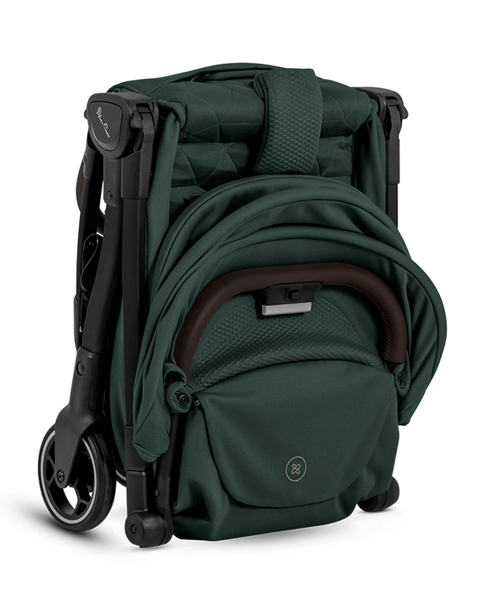 Silver Cross Clic 2 Cabin Friendly Stroller-One Hand Fold-Flat Reclining Seat-Includes Rain Cover-2 Years Warranty-Pram for 0 to 4Y (Upto 22 Kg)-Conifer