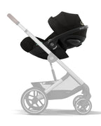 Cybex Cloud G i-Size PLUS Baby Car Seat-Rear Facing-Aircraft Certified-With Mesh Fabric For 6x Better Airflow-Near Flat Reclining Seat-14 Positions Adjustable Headrest-For 0M to 2Y (Upto 13 Kg)-Moon Black