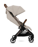 Silver Cross Clic 2 Cabin Friendly Stroller-One Hand Fold-Flat Reclining Seat-Includes Rain Cover-2 Years Warranty-Pram for 0 to 4Y (Upto 22 Kg)-Latte