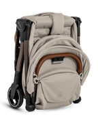 Silver Cross Clic 2 Cabin Friendly Stroller-One Hand Fold-Flat Reclining Seat-Includes Rain Cover-2 Years Warranty-Pram for 0 to 4Y (Upto 22 Kg)-Latte