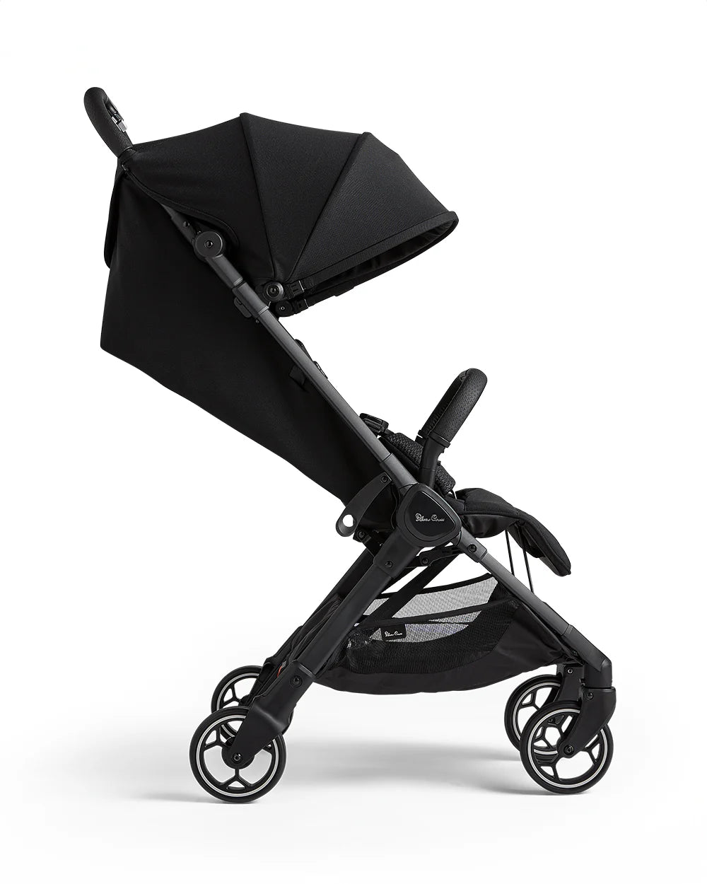 Silver Cross Clic 2 Cabin Friendly Stroller-One Hand Fold-Flat Reclining Seat-Includes Rain Cover-2 Years Warranty-Pram for 0 to 4Y (Upto 22 Kg)-Space