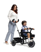 Chicco 4in1 EVO Trike-Height Adjustable Parent Handle Bar-360 Degrees Rotating Seat-Rear & Front Storage Basket-For 2 to 5Y (Upto 50 Kg)-Black