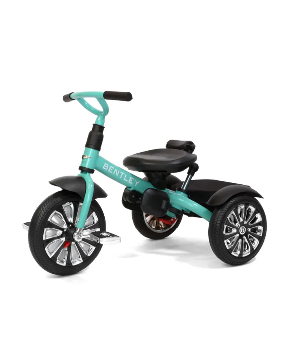 Bentley Mulliner 6 in 1 Trike Stroller-Continental GT Mulliner Style Replica Wheels-Cross Stiched & Cushioned Seats-With Bentley Badge & Anti Slip Pedals-For 6M to 5Y (Upto 25 Kg)-Celeste