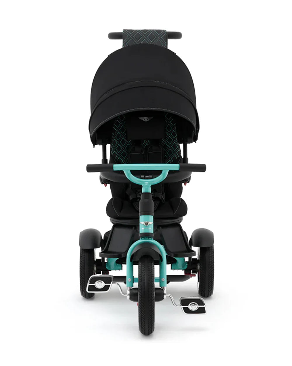 Bentley Mulliner 6 in 1 Trike Stroller-Continental GT Mulliner Style Replica Wheels-Cross Stiched & Cushioned Seats-With Bentley Badge & Anti Slip Pedals-For 6M to 5Y (Upto 25 Kg)-Celeste