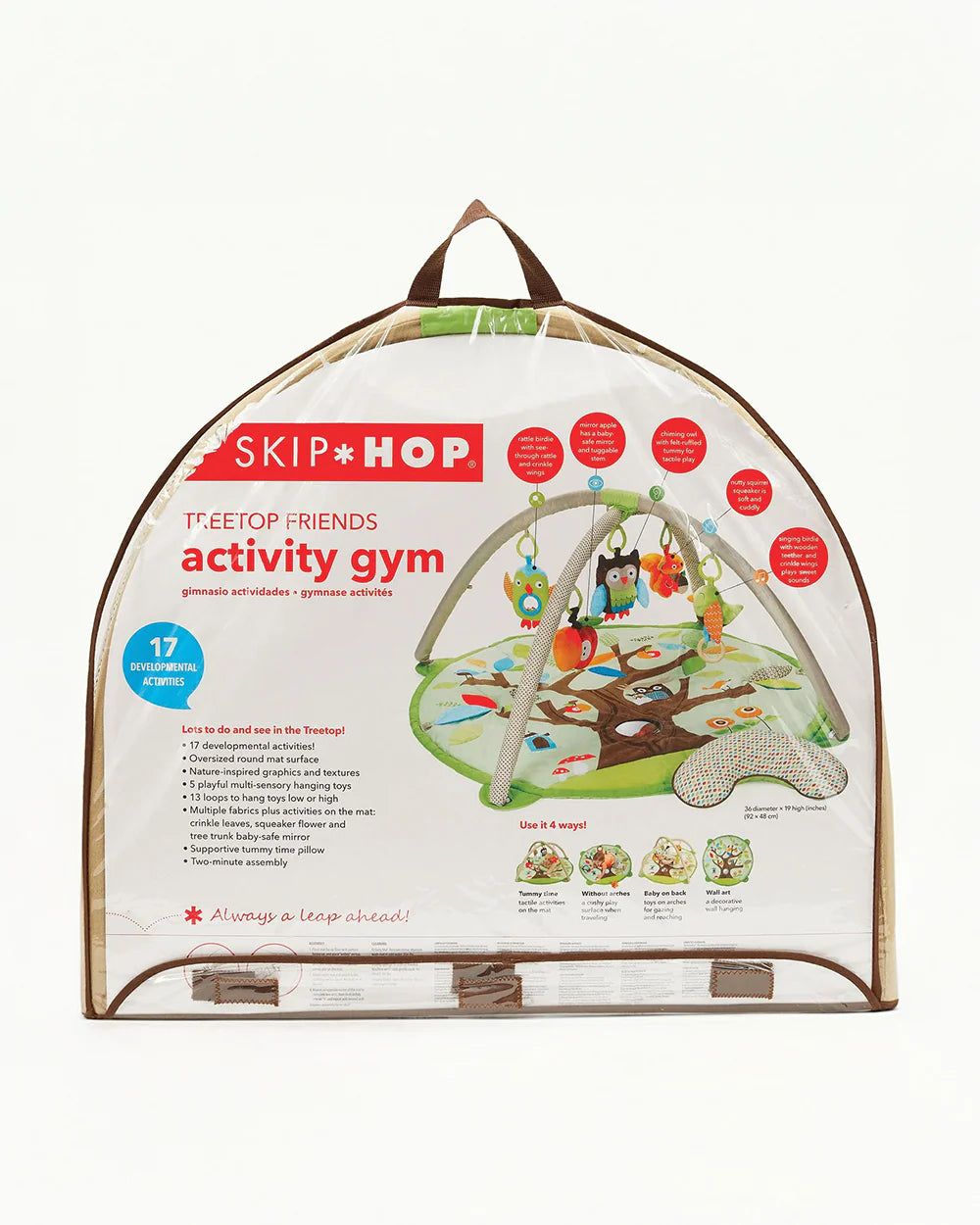 Skip Hop Baby Activity Gym-Treetop Friends-Multi Sensory Stimulation-Indoor Toy-0M+
