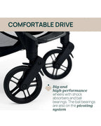 Chicco Goody XPlus Lightweight Stroller-One Hand Fold-Flat Reclining Seat-Big Shock Absorber Wheels-6 Months Warranty-For 0 to 4Y (Upto 22 Kg)-Ebony