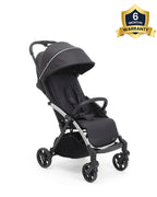 Chicco Goody XPlus Lightweight Stroller-One Hand Fold-Flat Reclining Seat-Big Shock Absorber Wheels-6 Months Warranty-For 0 to 4Y (Upto 22 Kg)-Ebony