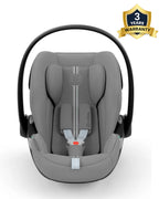 Cybex Cloud G i-Size PLUS Baby Car Seat-Rear Facing-Aircraft Certified-With Mesh Fabric For 6x Better Airflow-Near Flat Reclining Seat-14 Positions Adjustable Headrest-For 0 to 2Y (Upto 13 Kg)-Stone Grey