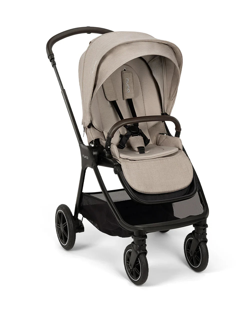 Nuna TRIV Next Stroller- Rain Cover & Post Adaptors-Reversible Seat-One Hand Fold-Pram for 0 to 4Y (Upto 22Kg)-Chateau