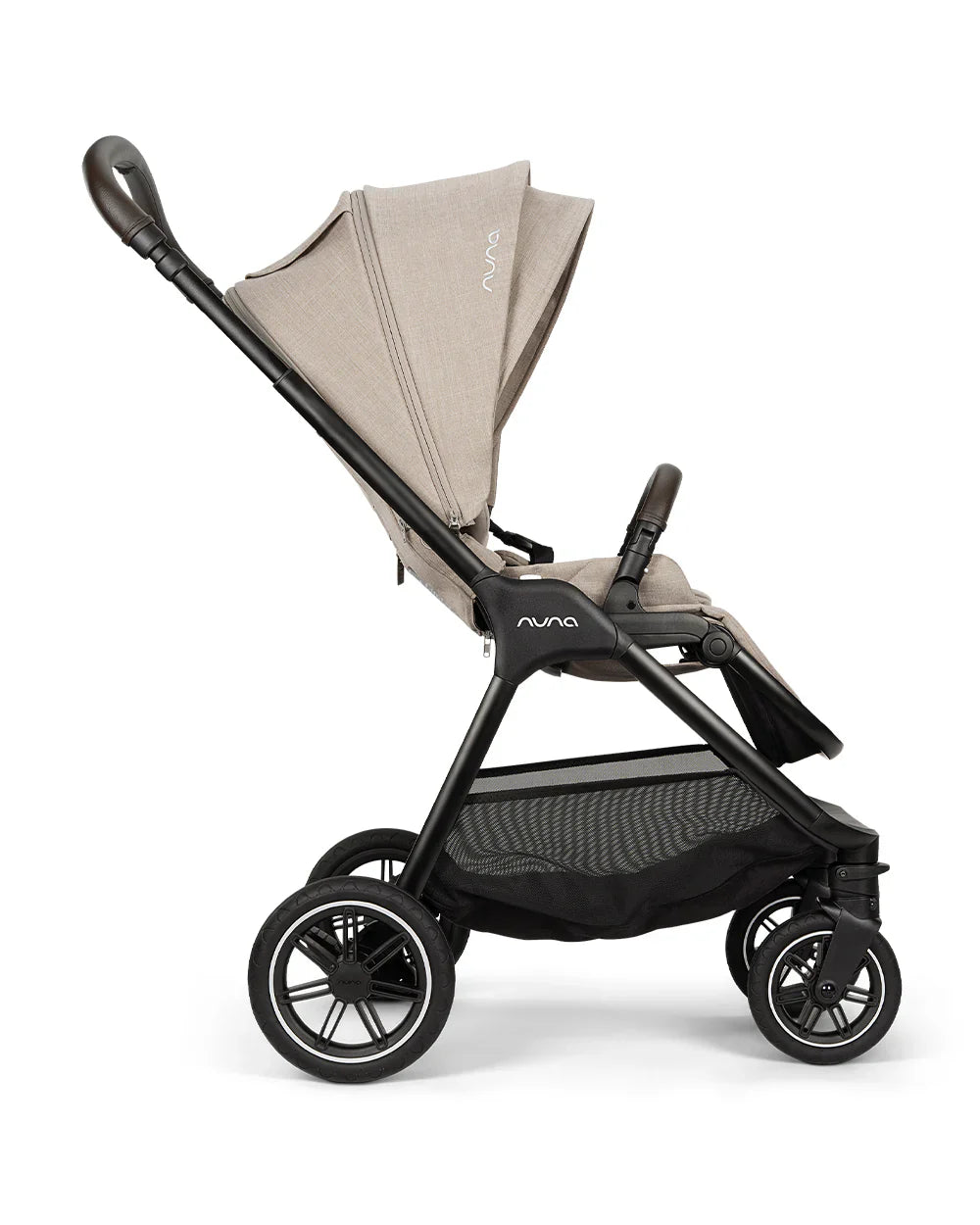 Nuna TRIV Next Stroller- Rain Cover & Post Adaptors-Reversible Seat-One Hand Fold-Pram for 0 to 4Y (Upto 22Kg)-Chateau