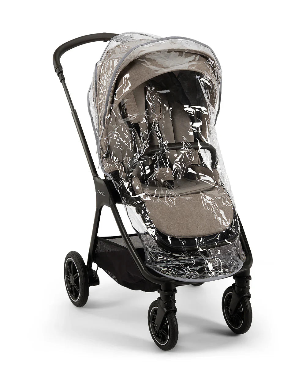Nuna TRIV Next Stroller- Rain Cover & Post Adaptors-Reversible Seat-One Hand Fold-Pram for 0 to 4Y (Upto 22Kg)-Chateau