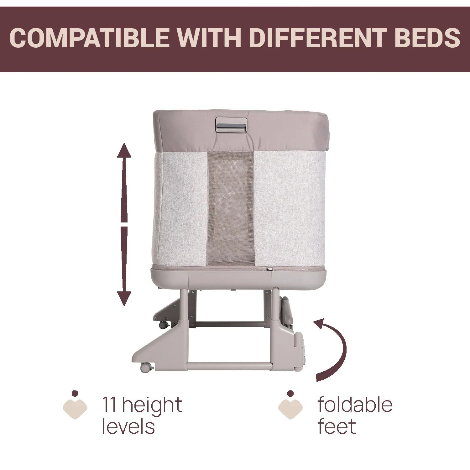 Chicco Next2Me Forever Co Sleeping Cot Almond