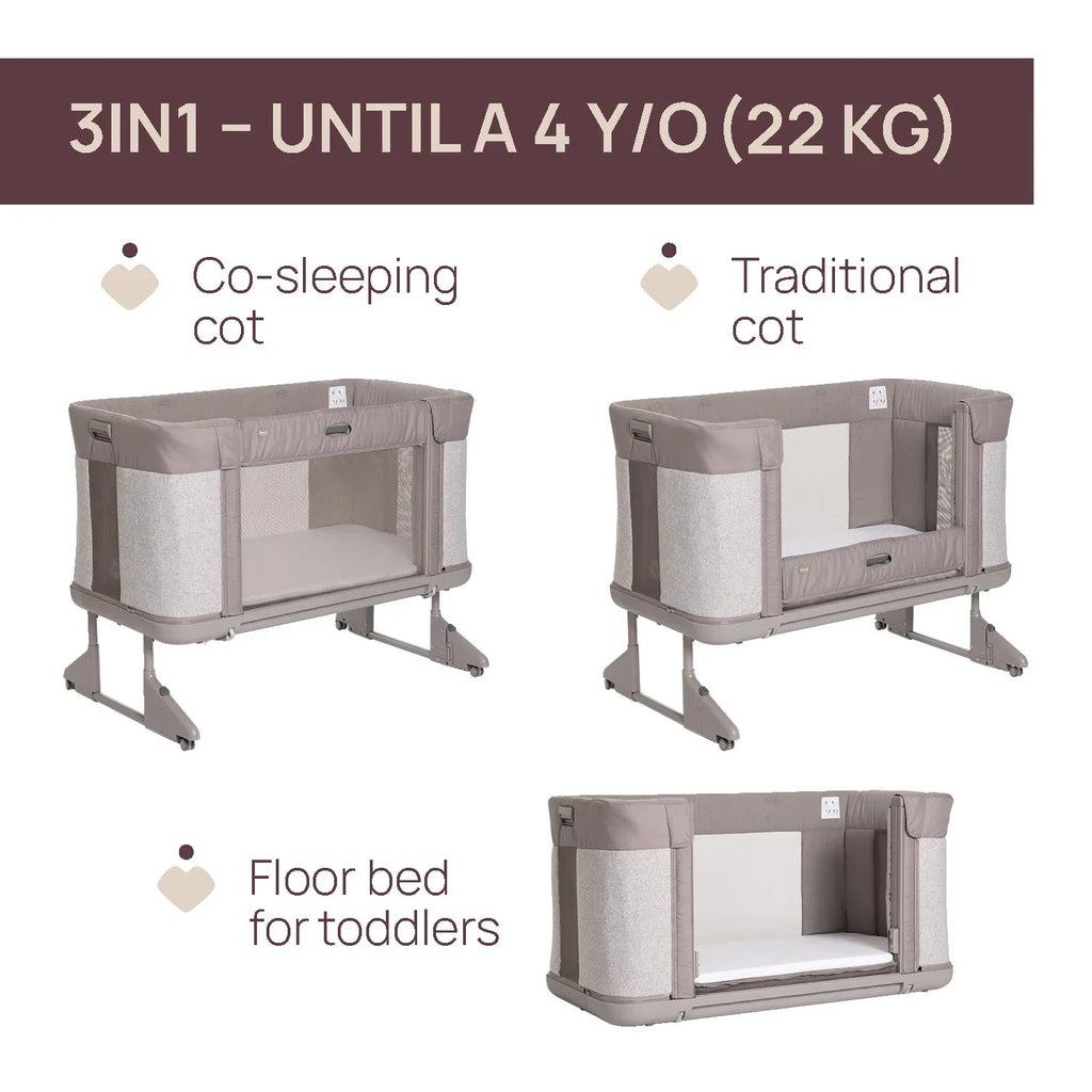 Chicco Next2Me Forever Co Sleeping Cot Almond