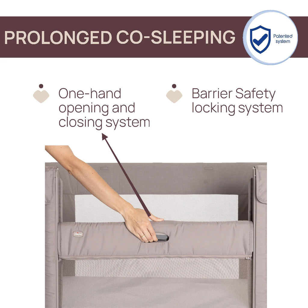 Chicco Next2Me Forever Co Sleeping Cot Almond