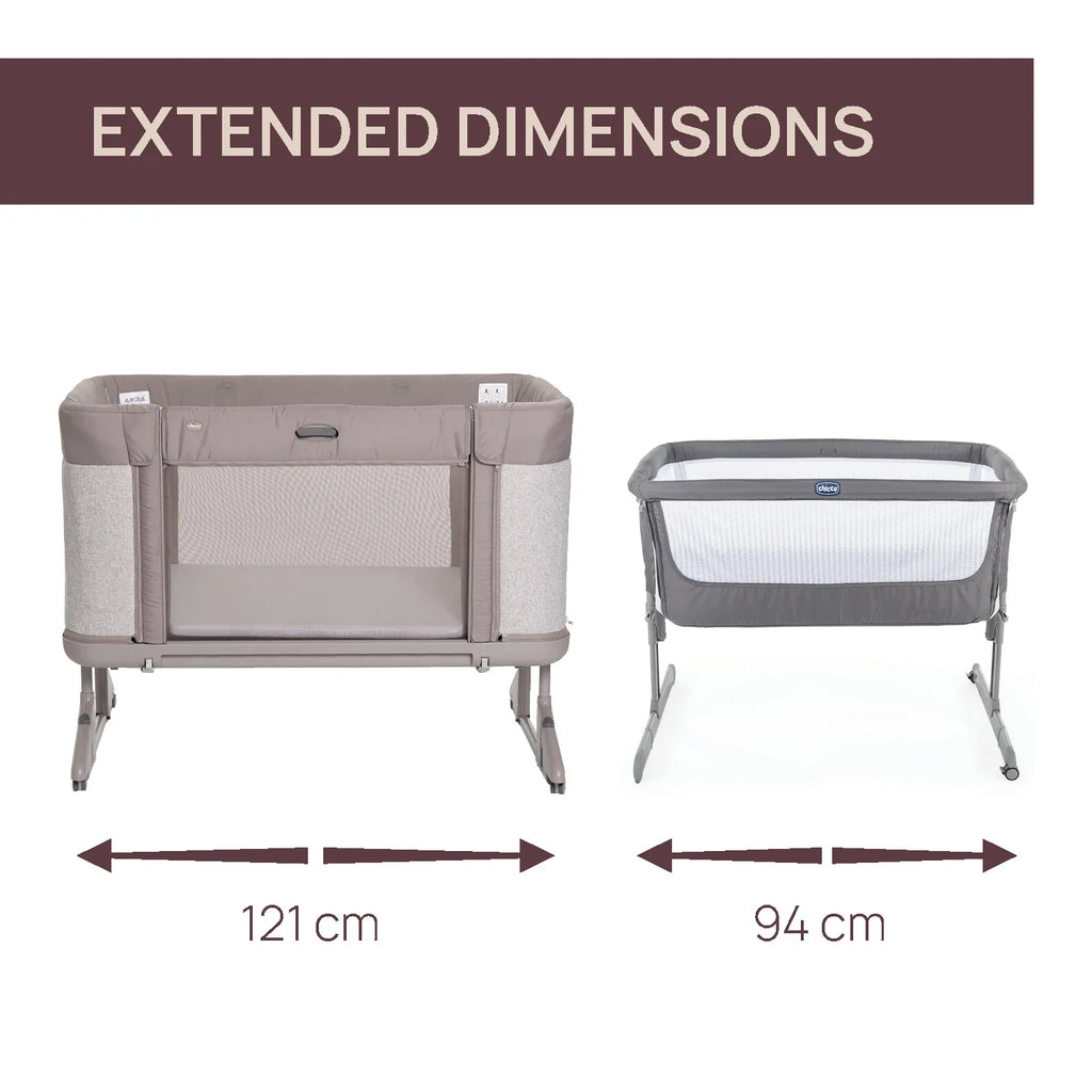 Chicco Next2Me Forever Co Sleeping Cot Almond
