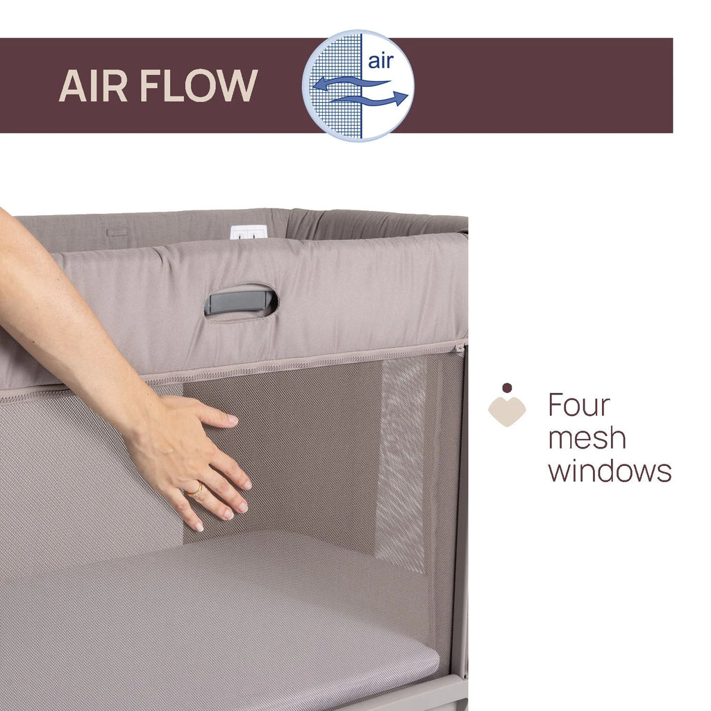 Chicco Next2Me Forever Co Sleeping Cot Almond