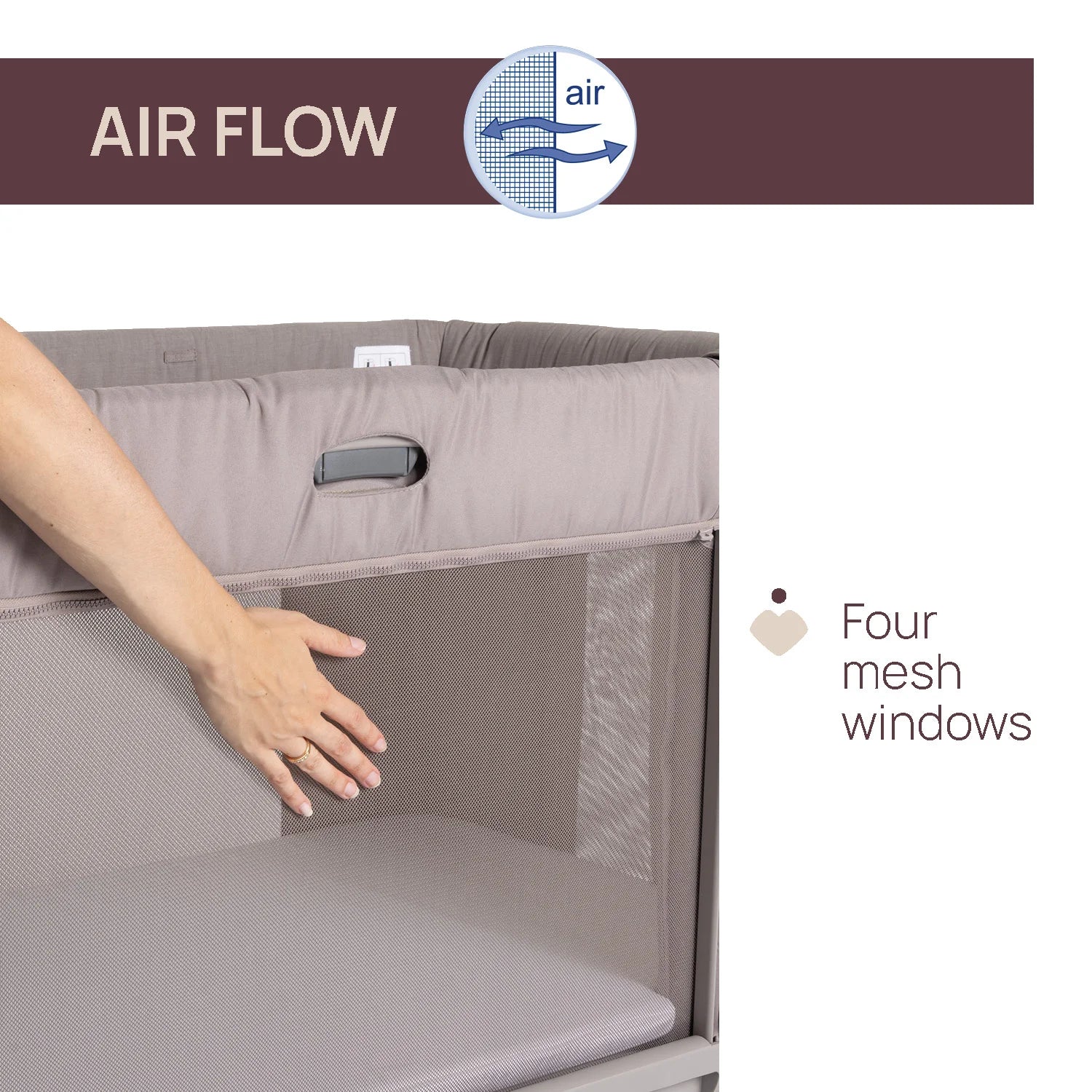 Chicco Next2Me Forever Co Sleeping Cot Almond