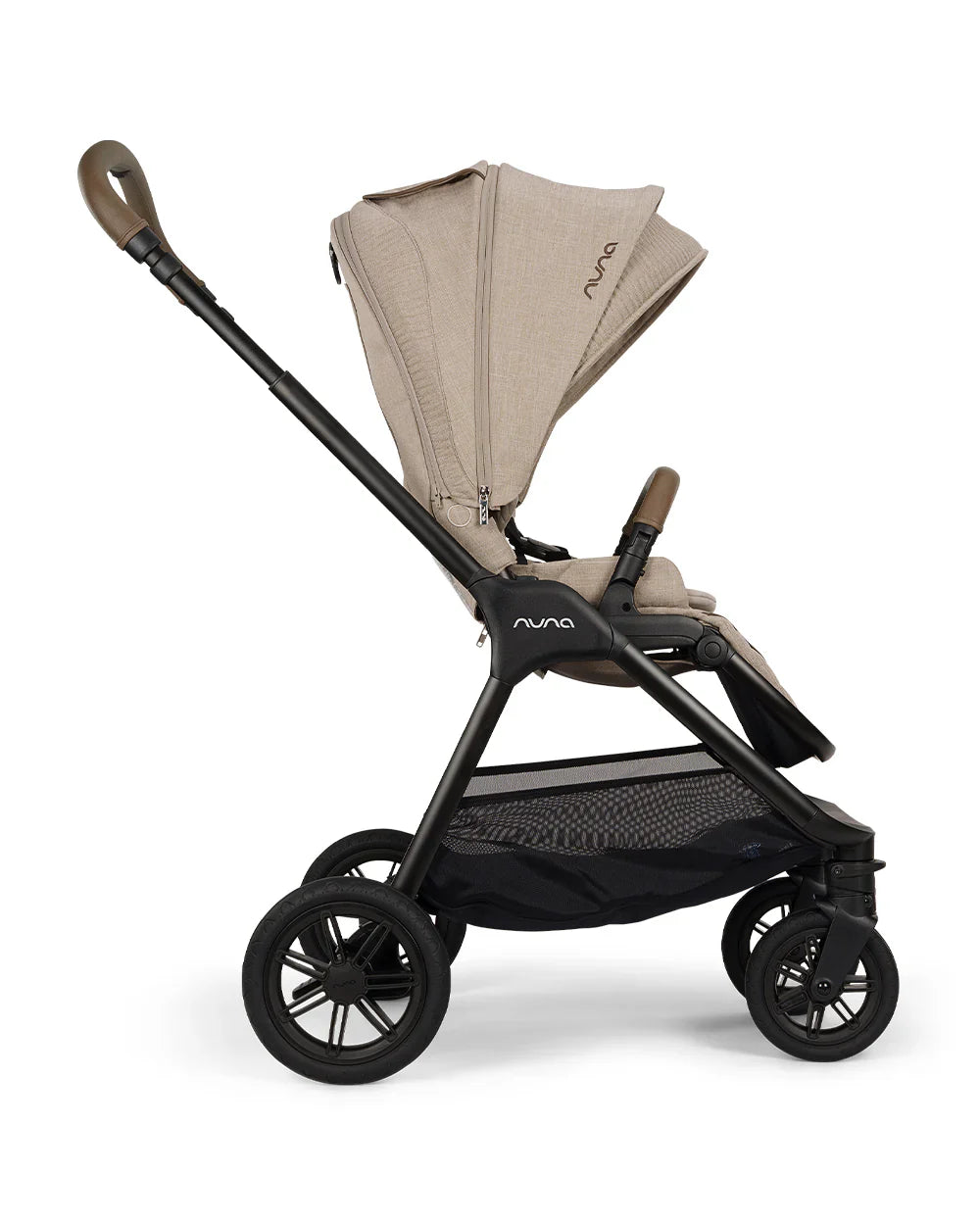 Nuna TRIV Next Stroller- Rain Cover & Post Adaptors-Reversible Seat-One Hand Fold-Pram for 0 to 4Y (Upto 22Kg)-Cosmopolitan