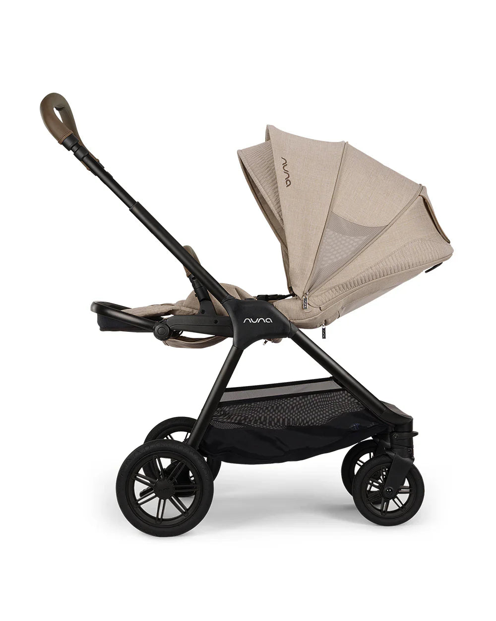 Nuna TRIV Next Stroller- Rain Cover & Post Adaptors-Reversible Seat-One Hand Fold-Pram for 0 to 4Y (Upto 22Kg)-Cosmopolitan