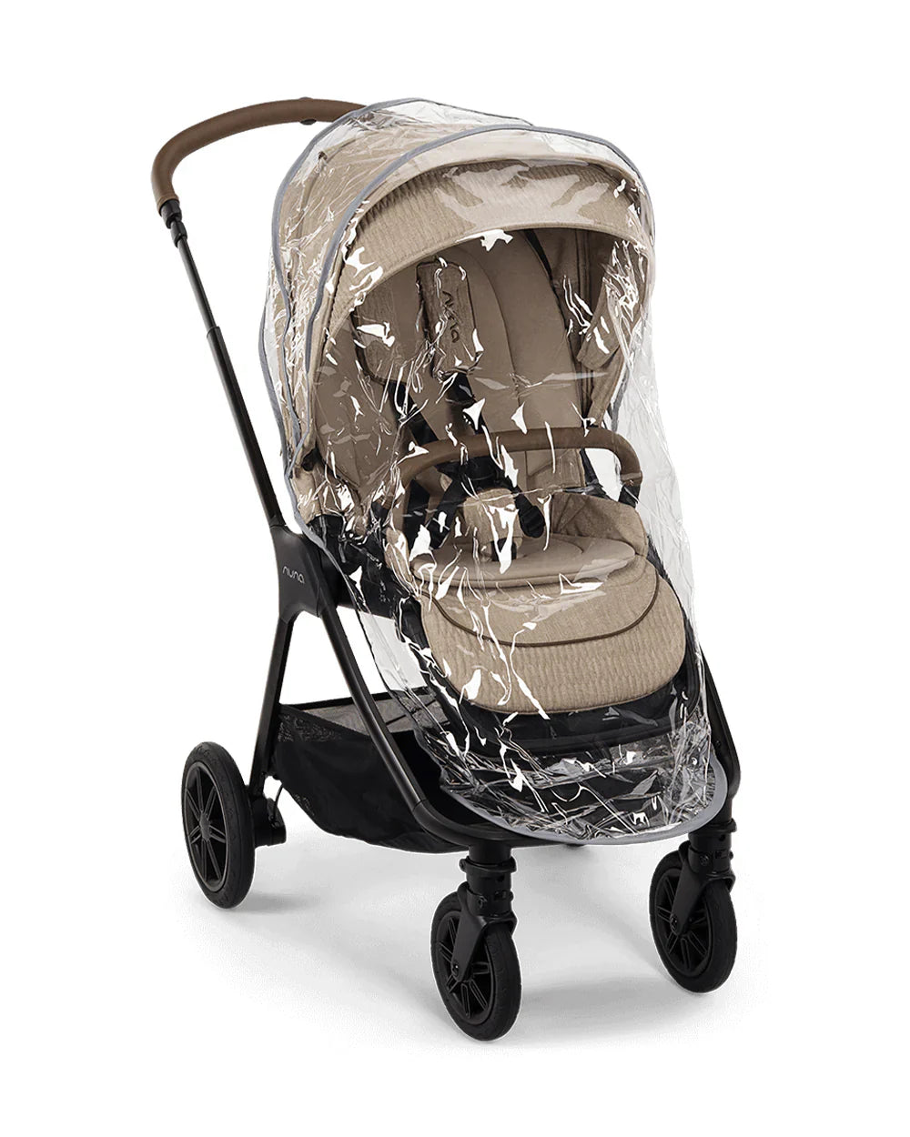 Nuna TRIV Next Stroller- Rain Cover & Post Adaptors-Reversible Seat-One Hand Fold-Pram for 0 to 4Y (Upto 22Kg)-Cosmopolitan