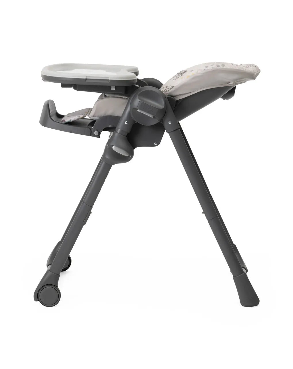 Chicco Polly Easy Baby High Chair-7 Position Height Adjustment-4-Wheels with Brakes-6M to 3Y (Upto 15Kg)-Woodland