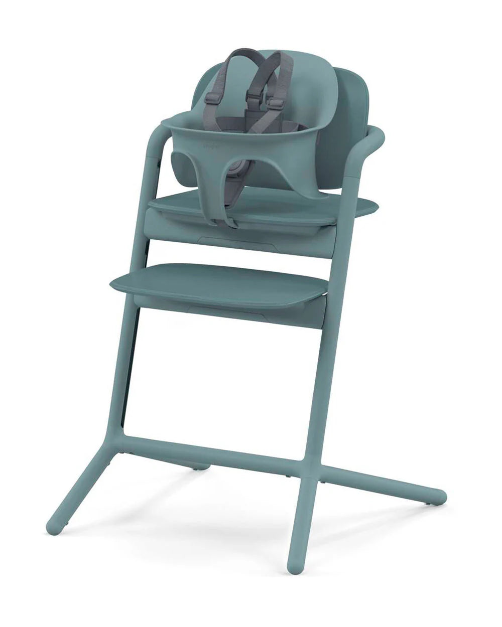 Cybex Lemo 3 in 1 High Chair-With Comfort Inlay, Baby Set & Tray-2 Years Warranty-For 6M to 99Y (Upto 120 Kg)-Stone Blue