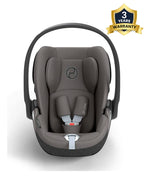Cybex Cloud T i-Size Baby Car Seat-Rear Facing-With Mesh Window On Canopy-Near Flat Reclining Seat-12 Positions Adjustable Headrest-For 0 to 2Y (Upto 13 Kg)-Mirage Grey
