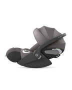 Cybex Cloud T i-Size Baby Car Seat-Rear Facing-With Mesh Window On Canopy-Near Flat Reclining Seat-12 Positions Adjustable Headrest-For 0 to 2Y (Upto 13 Kg)-Mirage Grey