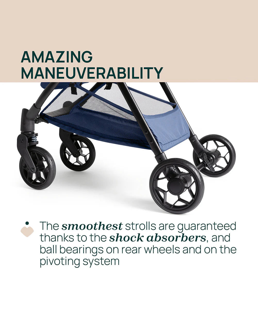 Chicco Urbino Lightweight Baby Stroller-Flat Reclining Seat-One Hand Fold-6 Months Warranty-For 0 to 4Y (Upto 22 Kg)-Royal Blue