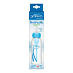 Dr. Brown's Natural Flow Anti-Colic Options+ Narrow Baby Bottle, 8 oz/250 ml, Blue, 1-Pack