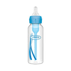 Dr. Brown's Natural Flow Anti-Colic Options+ Narrow Baby Bottle, 8 oz/250 ml, Blue, 1-Pack