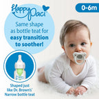 Dr. Brown’s Options+™ Narrow Anti-Colic Baby Bottle, 8oz/250mL, 3-Pack, with HappyPaci™