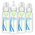 Dr. Brown's Natural Flow Anti-Colic Options+ Narrow Baby Bottle, 8 oz/250 ml, 4-Pack