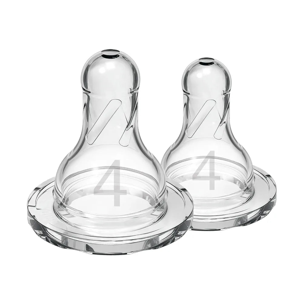 Dr. Brown's Natural Flow Narrow Baby Bottle Silicone Nipple, 2-Pack - Level 4 (9m+ Fast Flow)