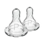 Dr. Brown's Natural Flow Narrow Baby Bottle Silicone Nipple, 2-Pack - Preemie (0m+ Slowest Flow)