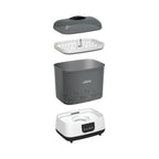 Dr. Brown's Bottle Sterilizer and Dryer Steam sterilize and dry up to six baby bottles at once, or breast pump parts, pacifiers and teethers with Dr. Brown’s™ Bottle Sterilizer and Dryer.