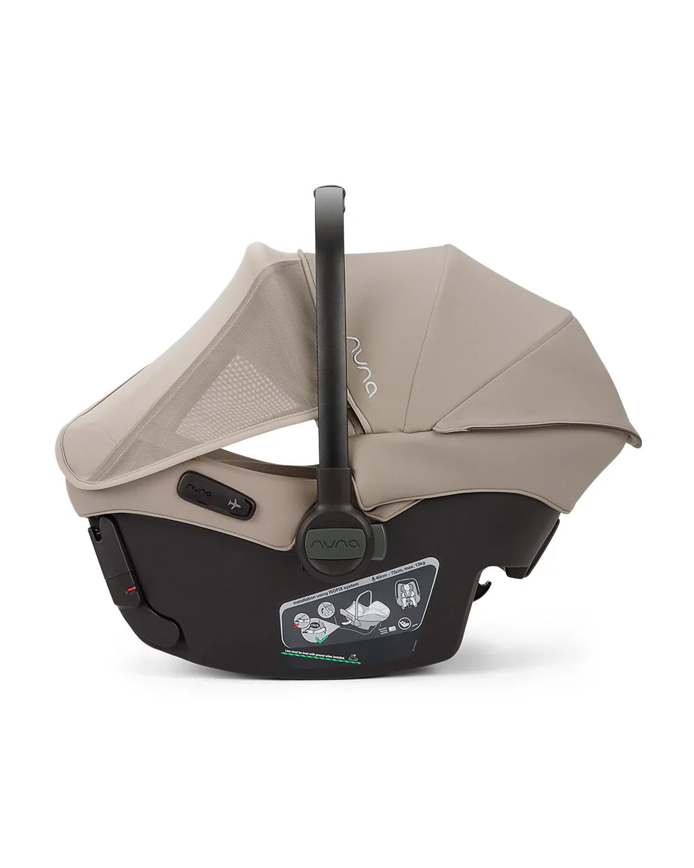 Nuna PIPA Urbn Baby Car Seat-Rear Facing-TUV Aircraft Certified-Integrated ISOFIX Connectors for Easy Installation-Ultra Lightweight-For 0M+ (Upto 13Kg)-Chateau