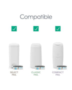 Diaper Genie Diaper Pail Square Refills-Holds upto 270 newborn-sized diapers-Strong odor barrier-Unscented