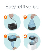 Diaper Genie Diaper Pail Square Refills-Holds upto 270 newborn-sized diapers-Strong odor barrier-Unscented