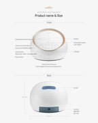 Spectra Dual S Synergy Gold Double Electric Breast Pump-Independent Control for each Breast-With Hospital Grade Suction (270 mmHg) on Each Side-Touch LCD with Timer Control & Mute Mode-Close System-Backflow Protection-Milk Expression Pump