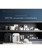 Spectra Dual S Synergy Gold Double Electric Breast Pump-Independent Control for each Breast-With Hospital Grade Suction (270 mmHg) on Each Side-Touch LCD with Timer Control & Mute Mode-Close System-Backflow Protection-Milk Expression Pump