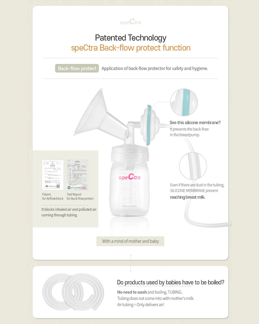 Spectra Dual S Synergy Gold Double Electric Breast Pump-Independent Control for each Breast-With Hospital Grade Suction (270 mmHg) on Each Side-Touch LCD with Timer Control & Mute Mode-Close System-Backflow Protection-Milk Expression Pump