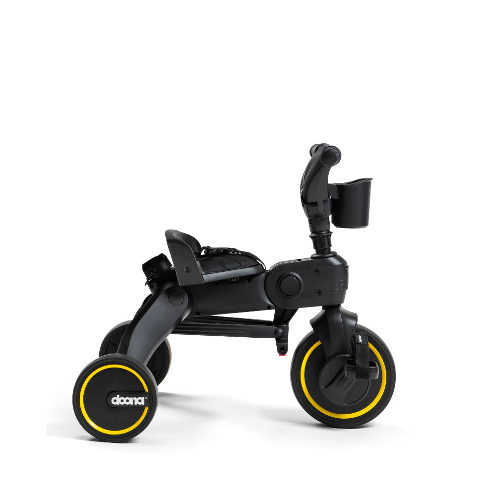 Doona™ Liki Trike S5 - Premium Foldable Trike for Toddlers, Kids/Baby Tricycle Stroller with Cushion Seat, UPF 50+ Sun Protection & Harness, Parental Control, Ages 10 Months to 3 Years (Midnight)